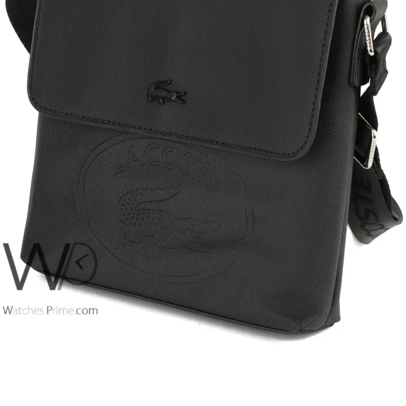Lacoste Shoulder Bag For Men Messenger Black | Watches Prime