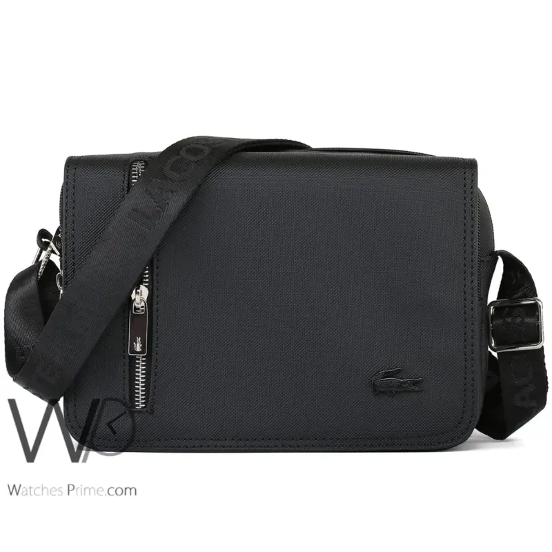 Lacoste Shoulder Messenger Black Mini Bag | Watches Prime