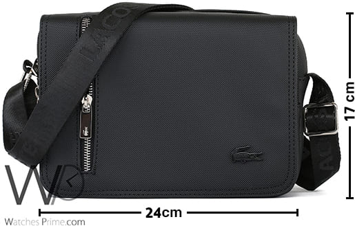 Lacoste Shoulder Messenger Black Mini Bag | Watches Prime