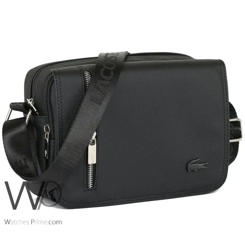 Lacoste Shoulder Messenger Black Mini Bag | Watches Prime
