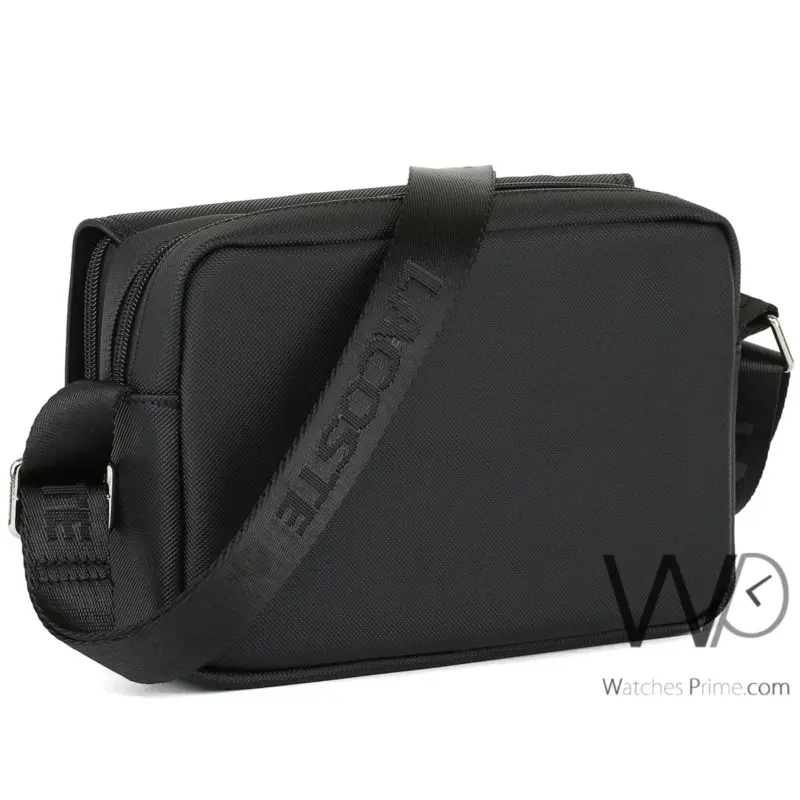 Lacoste Shoulder Messenger Black Mini Bag | Watches Prime