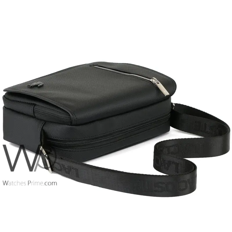Lacoste Shoulder Messenger Black Mini Bag | Watches Prime