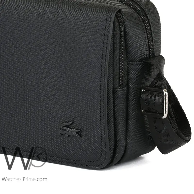 Lacoste Shoulder Messenger Black Mini Bag | Watches Prime