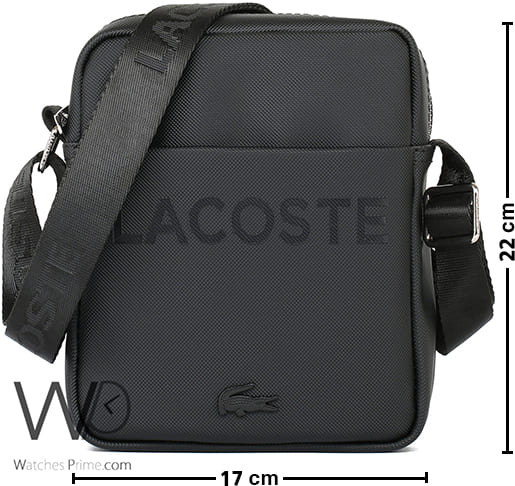 Lacoste Crossbody Shoulder Black Men Bag | Watches Prime