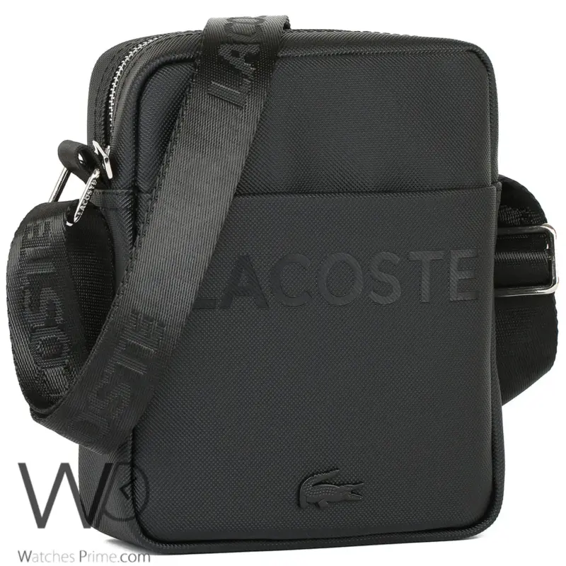 Lacoste Crossbody Shoulder Black Men Bag | Watches Prime