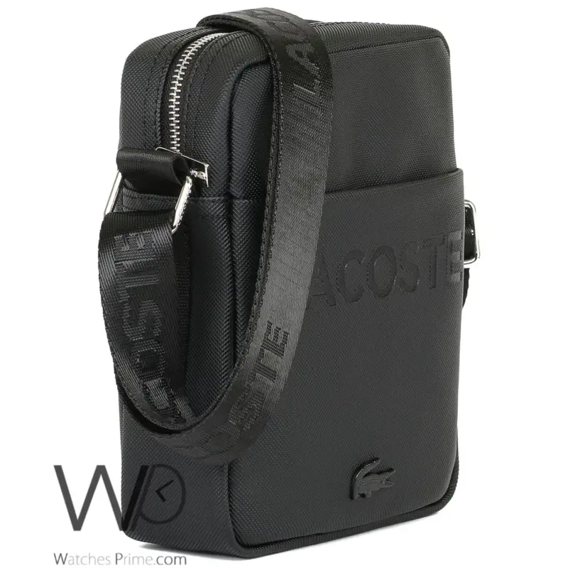 Lacoste Crossbody Shoulder Black Men Bag | Watches Prime