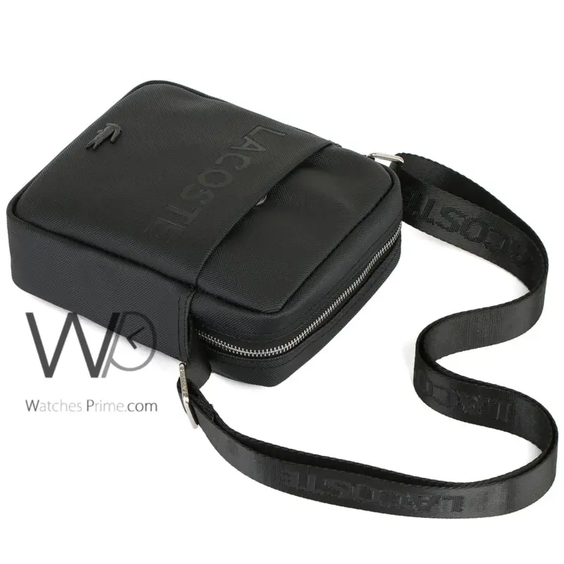 Lacoste Crossbody Shoulder Black Men Bag | Watches Prime