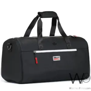 Lacoste duffle gym black fiber men bag