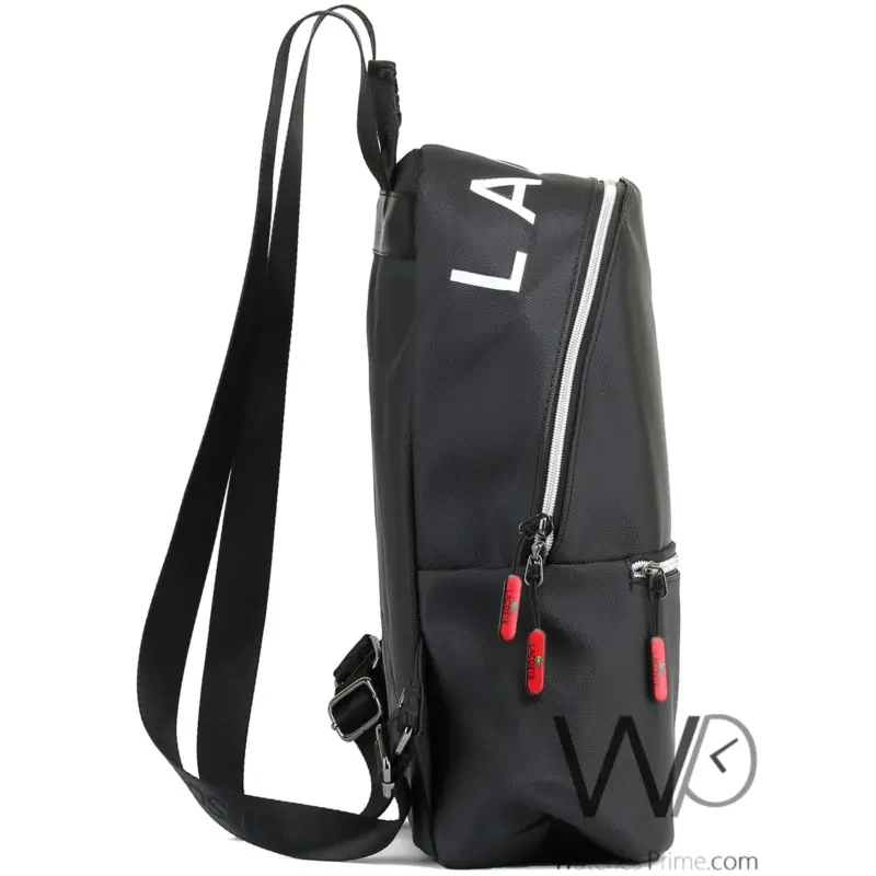 Lacoste Laptop Black Fiber Men Backpack Bag | Watches Prime
