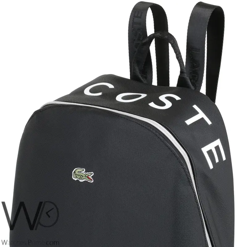 Lacoste Laptop Black Fiber Men Backpack Bag | Watches Prime