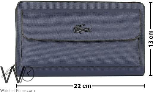 Lacoste Blue Hand Wallet Bag Polyester Men | Watches Prime