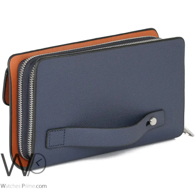 Lacoste Blue Hand Wallet Bag Polyester Men | Watches Prime