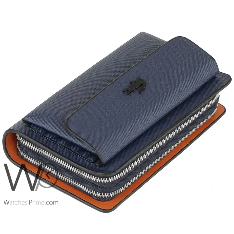 Lacoste Blue Hand Wallet Bag Polyester Men | Watches Prime