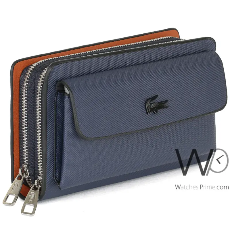 Lacoste Blue Hand Wallet Bag Polyester Men | Watches Prime