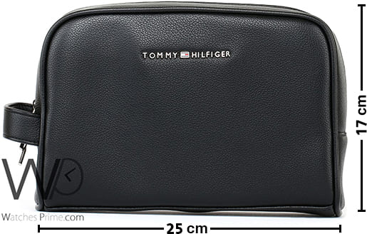 Tommy Hilfiger Black Handbag Leather For Men | Watches Prime