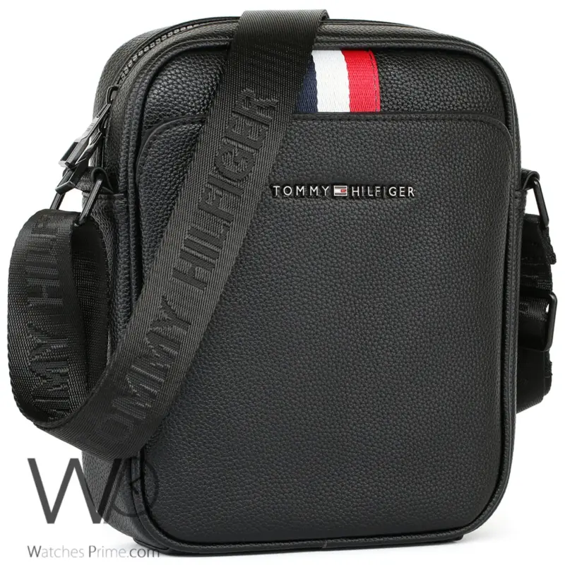 Tommy Hilfiger Crossbody Messenger Black Men | Watches Prime