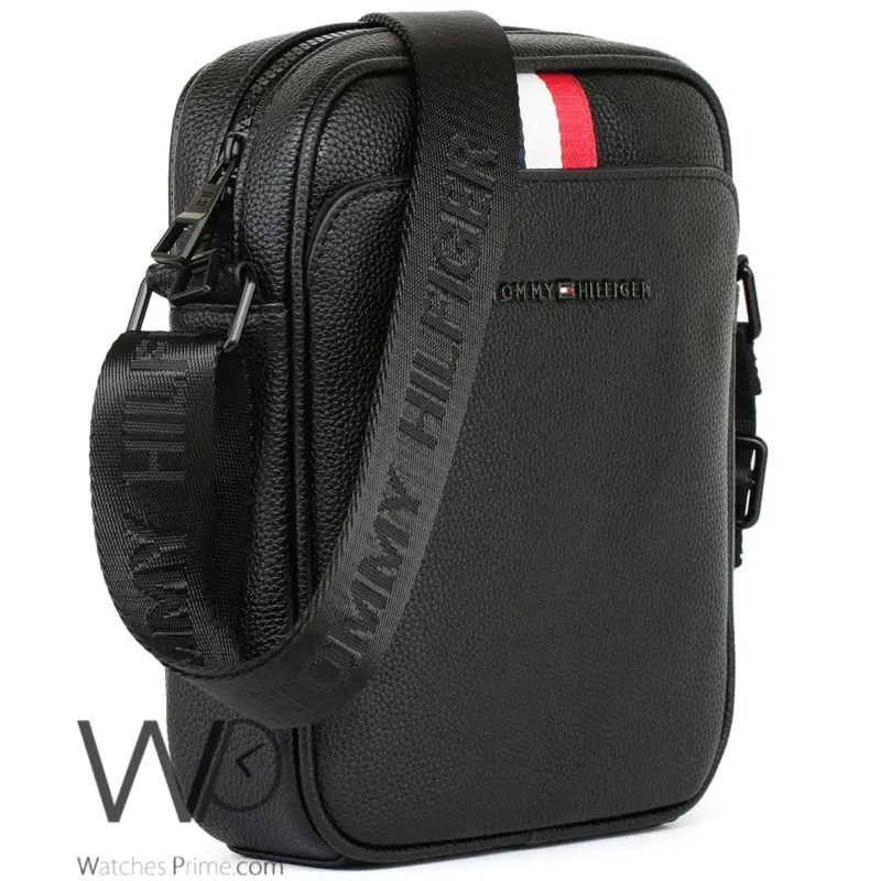 Tommy Hilfiger Crossbody Messenger Black Men | Watches Prime