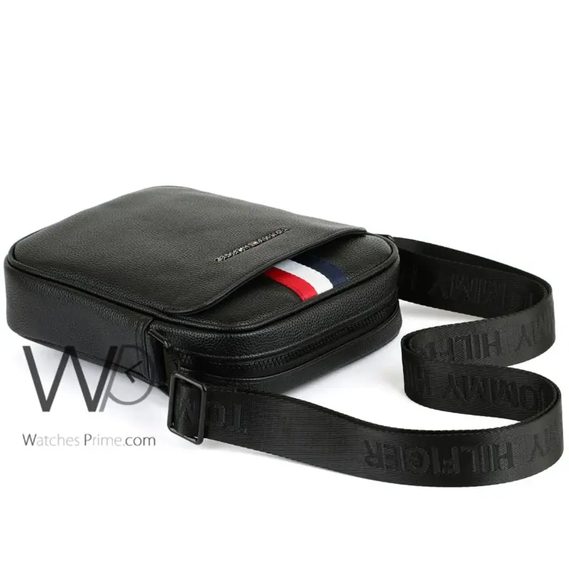 Tommy Hilfiger Crossbody Messenger Black Men | Watches Prime