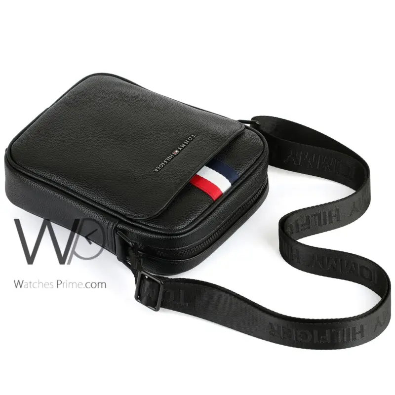 Tommy Hilfiger Crossbody Messenger Black Men | Watches Prime