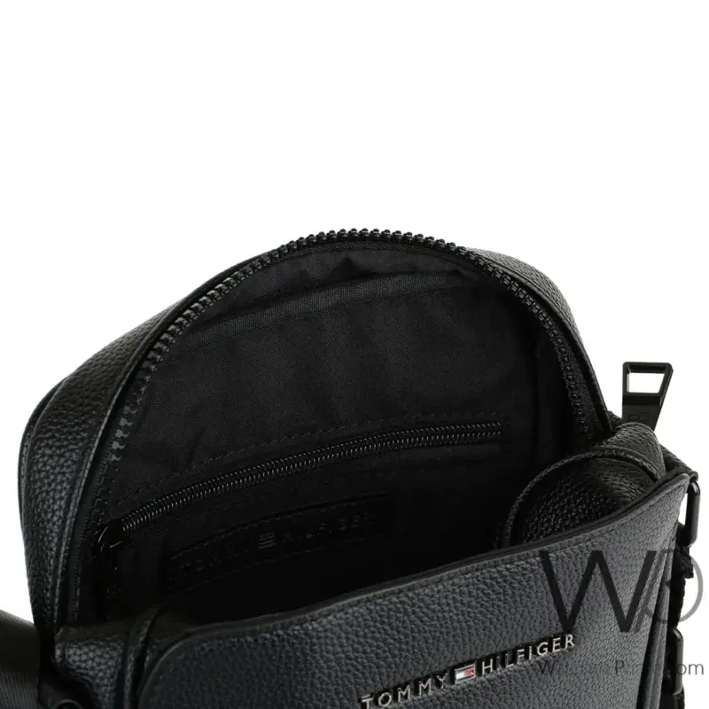 Tommy Hilfiger Crossbody Messenger Black Men | Watches Prime