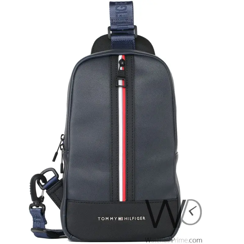 Tommy Hilfiger Crossbody Sling Navy Blue Bag | Watches Prime