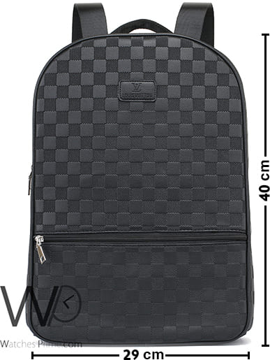 Louis Vuitton Backpack Black Men Laptop Bag | Watches Prime