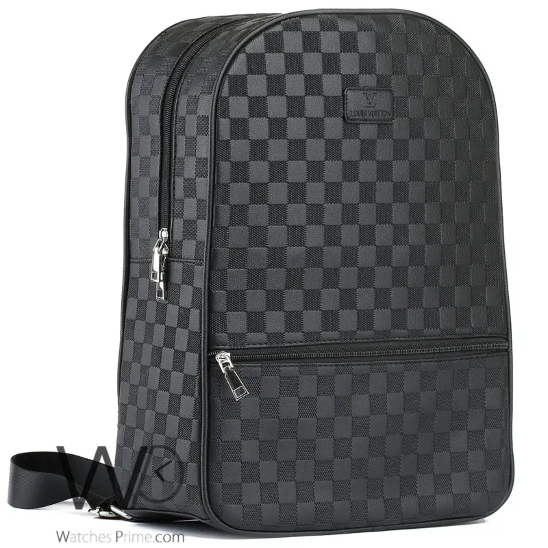 Louis Vuitton Backpack Black Men Laptop Bag | Watches Prime