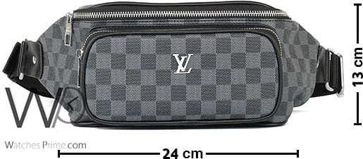 Louis Vuitton LV Bag Waist Black Leather Men | Watches Prime