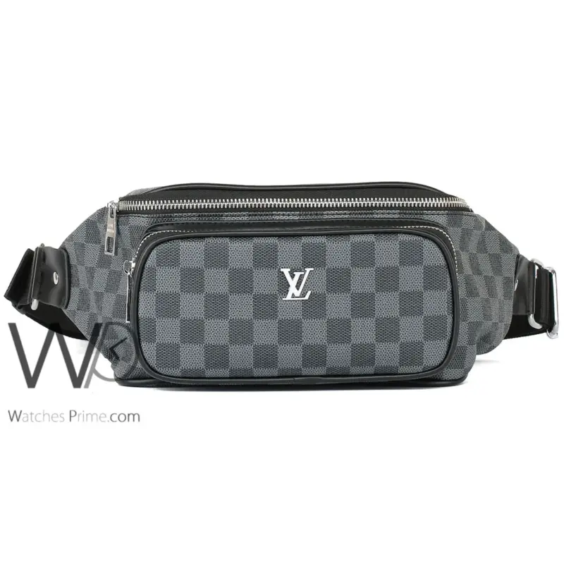 Louis Vuitton LV Bag Waist Black Leather Men | Watches Prime