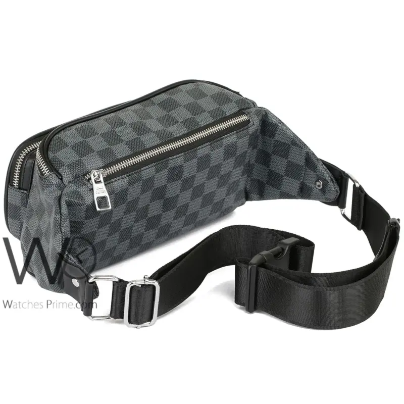 Louis Vuitton LV Bag Waist Black Leather Men | Watches Prime