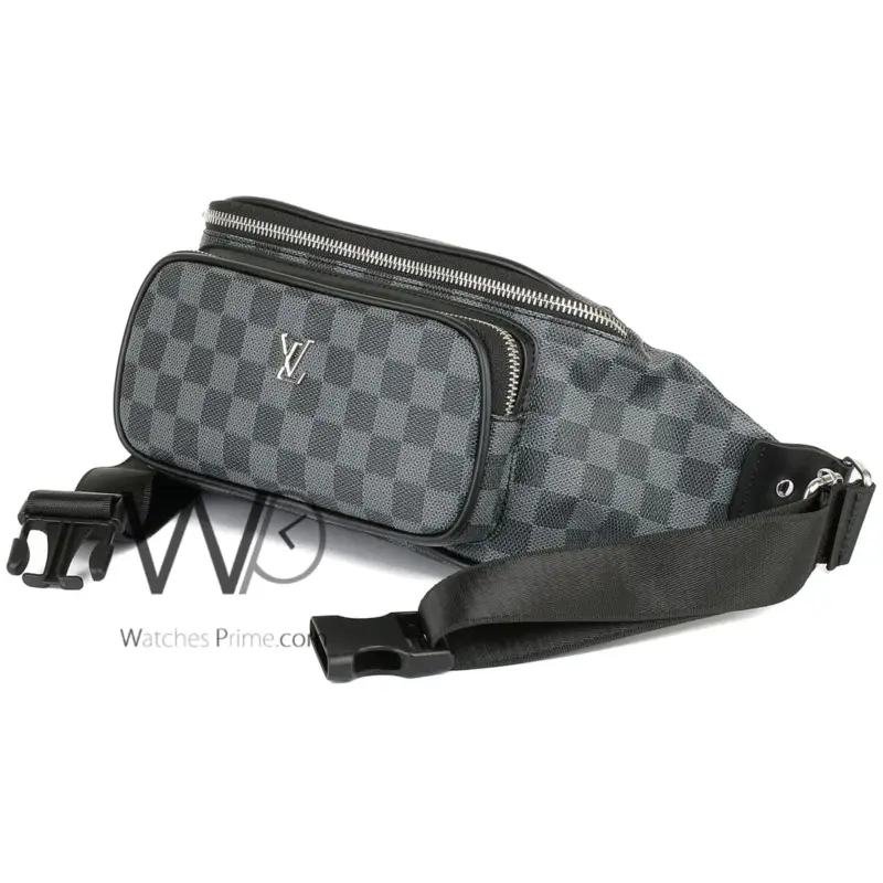 Louis Vuitton LV Bag Waist Black Leather Men | Watches Prime