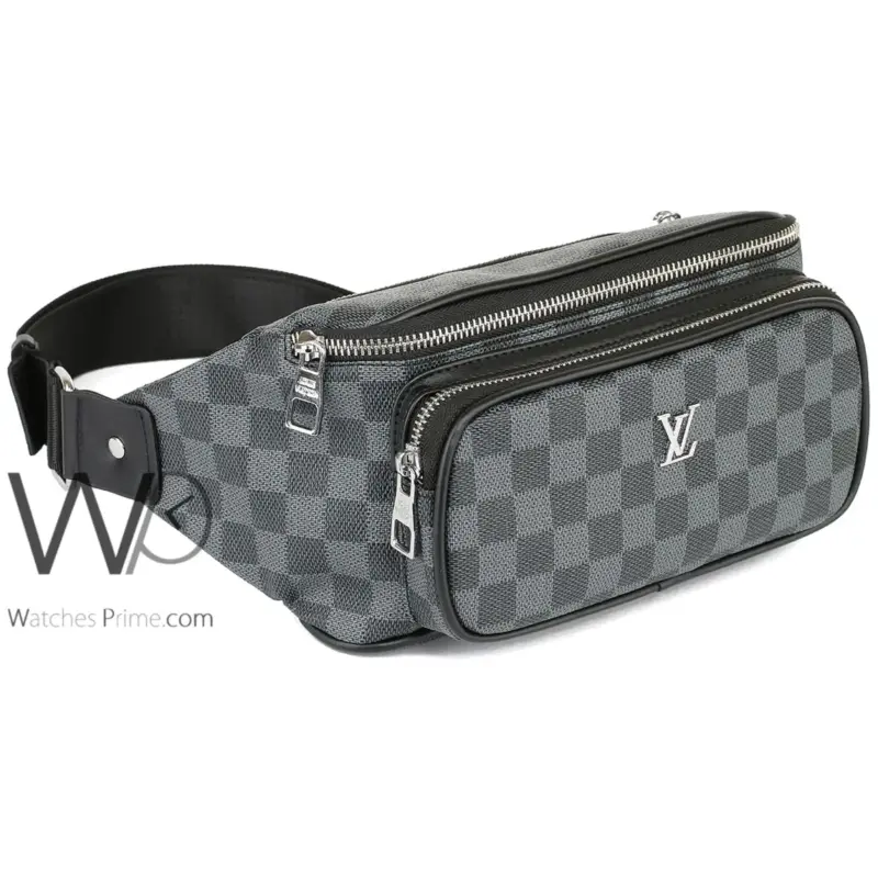 Louis Vuitton LV Bag Waist Black Leather Men | Watches Prime