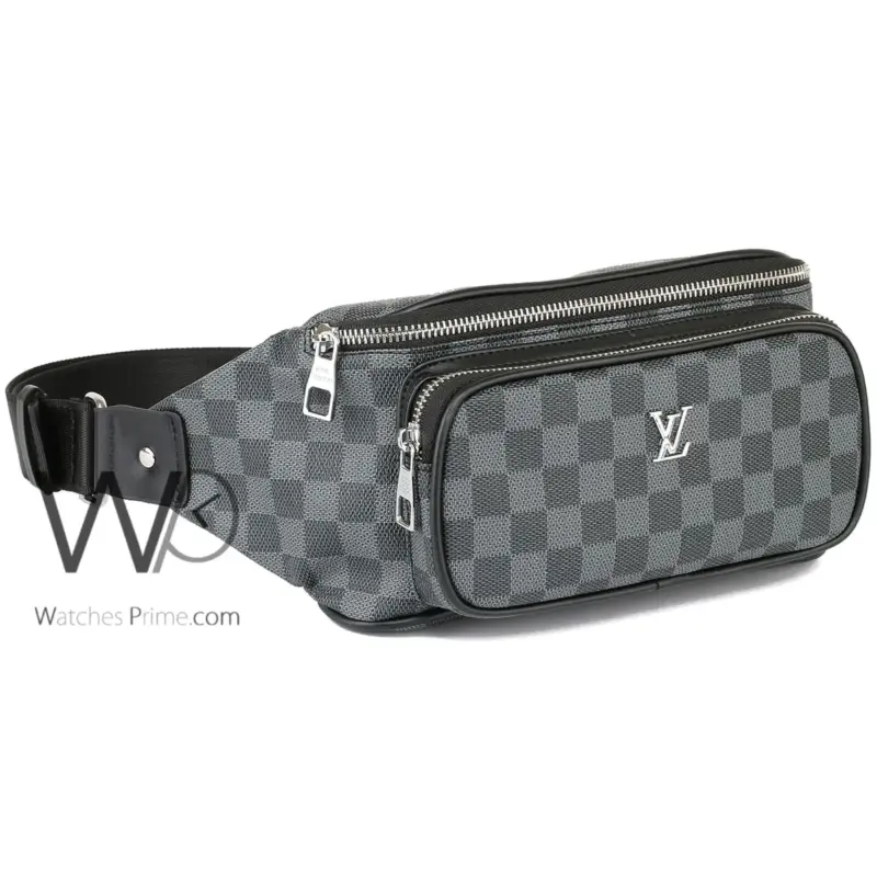 Louis Vuitton LV Bag Waist Black Leather Men | Watches Prime