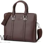 Montblanc Business Brown Briefcase Handbag | Watches Prime