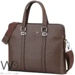 Montblanc Business Brown Leather Handbag | Watches Prime