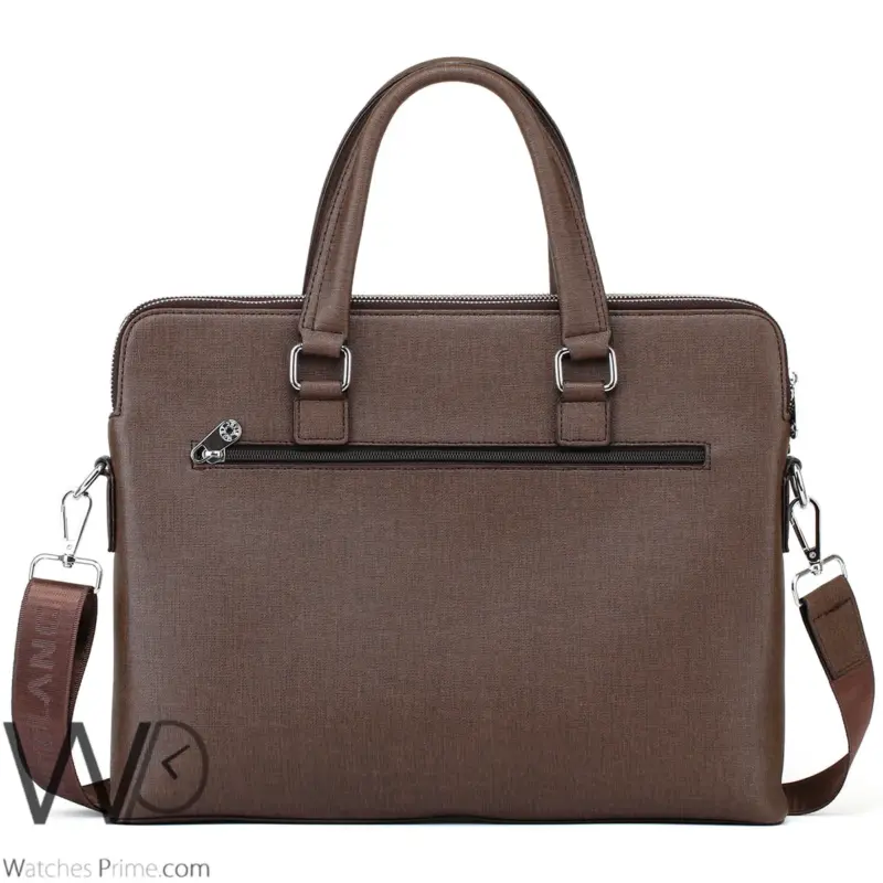 Montblanc Business Brown Leather Handbag | Watches Prime