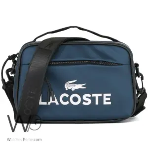 Navy blue lacoste crossbody shoulder men waterproof hand bag