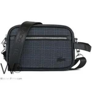 Navy blue lacoste shoulder crossbody men hand bag