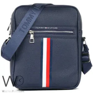 شنطة كروس رجالي تومي هيلفيغر tommy جلد ازرق | واتشز برايم شنطة كروس رجالي تومي هيلفيغر tommy جلد ازرق | واتشز برايم