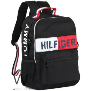 Tommy hilfiger backpack black colorblock bag