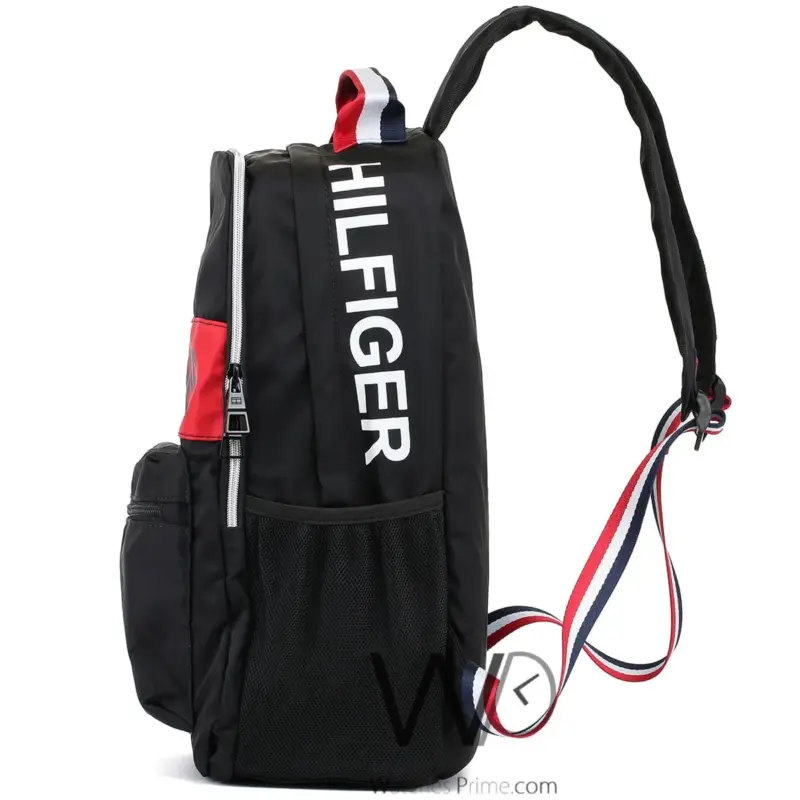Tommy Hilfiger Backpack Black Colorblock Bag | Watches Prime
