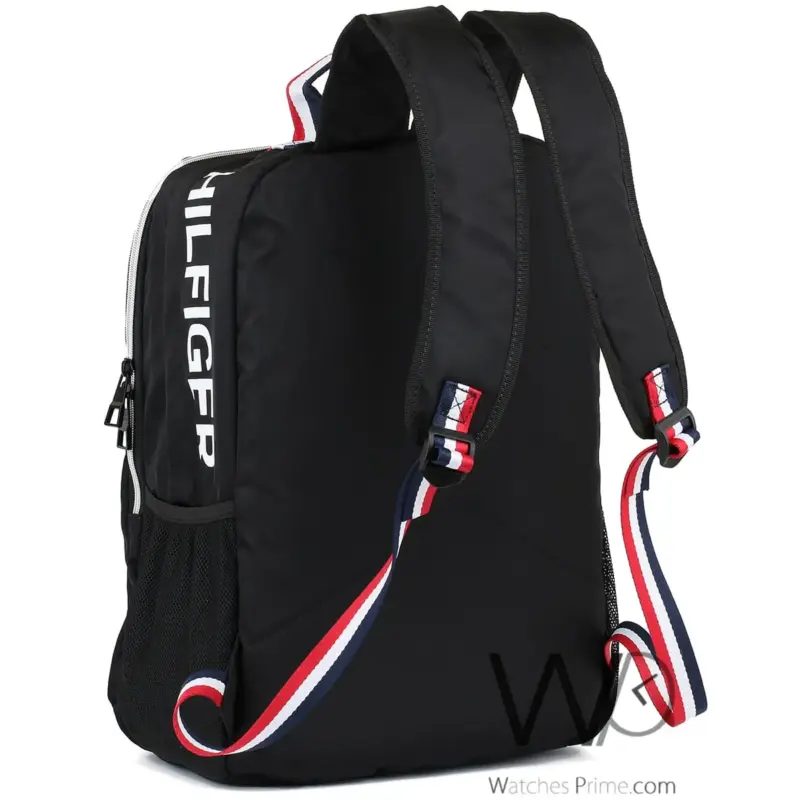 Tommy Hilfiger Backpack Black Colorblock Bag | Watches Prime