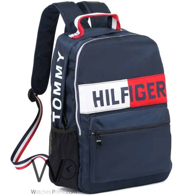 شنطة ظهر تومي ازرق Tommy Hilfiger وتر بروف | واتشز برايم