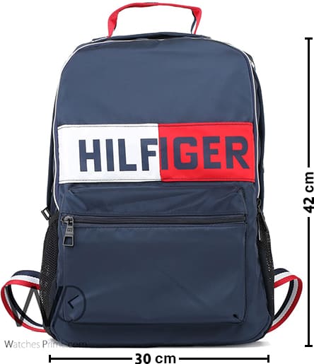شنطة ظهر تومي ازرق Tommy Hilfiger وتر بروف | واتشز برايم