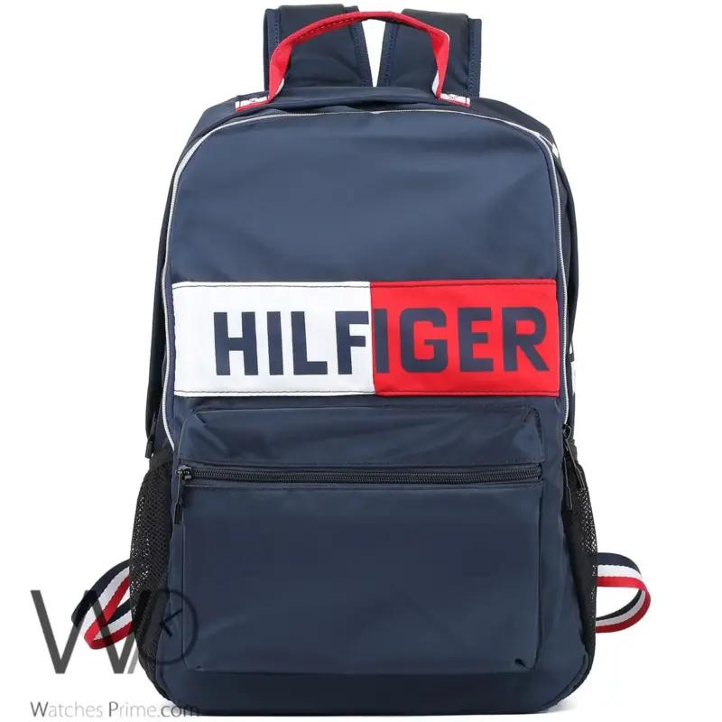شنطة ظهر تومي ازرق Tommy Hilfiger وتر بروف | واتشز برايم