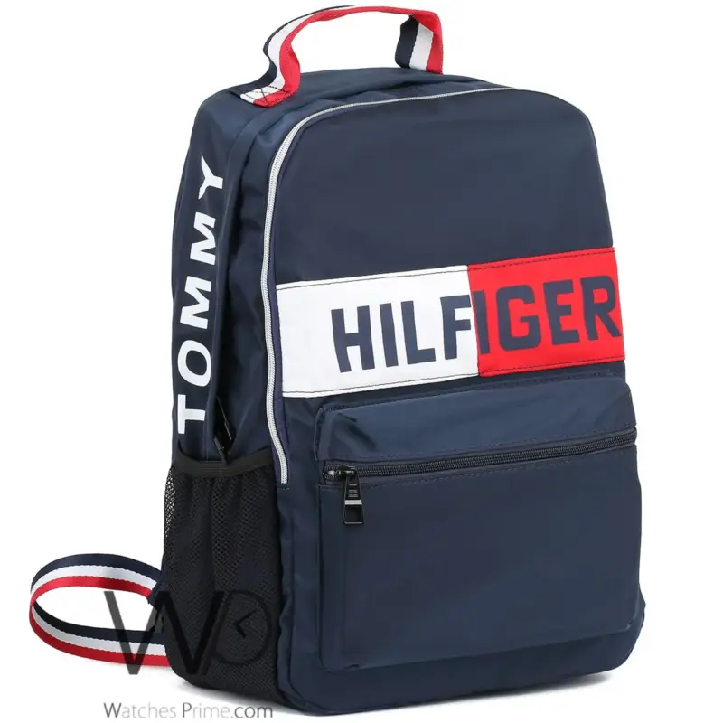 شنطة ظهر تومي ازرق Tommy Hilfiger وتر بروف | واتشز برايم