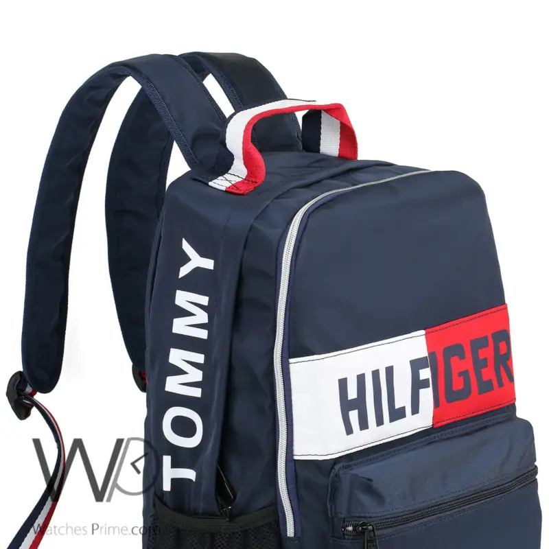 شنطة ظهر تومي ازرق Tommy Hilfiger وتر بروف | واتشز برايم