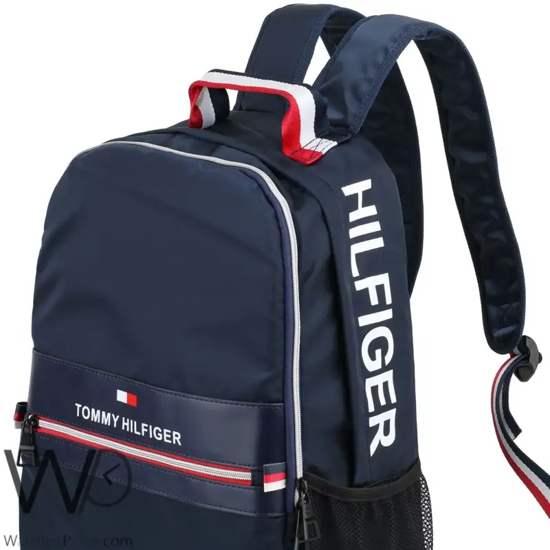 Tommy Hilfiger Backpack Navy Blue ColorBlock | Watches Prime