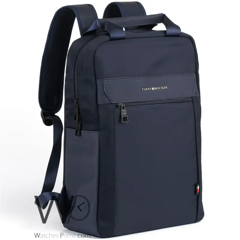 Tommy Hilfiger Backpack Navy Blue Laptop Bag | Watches Prime