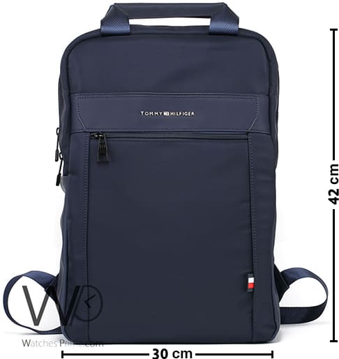 Tommy Hilfiger Backpack Navy Blue Laptop Bag | Watches Prime